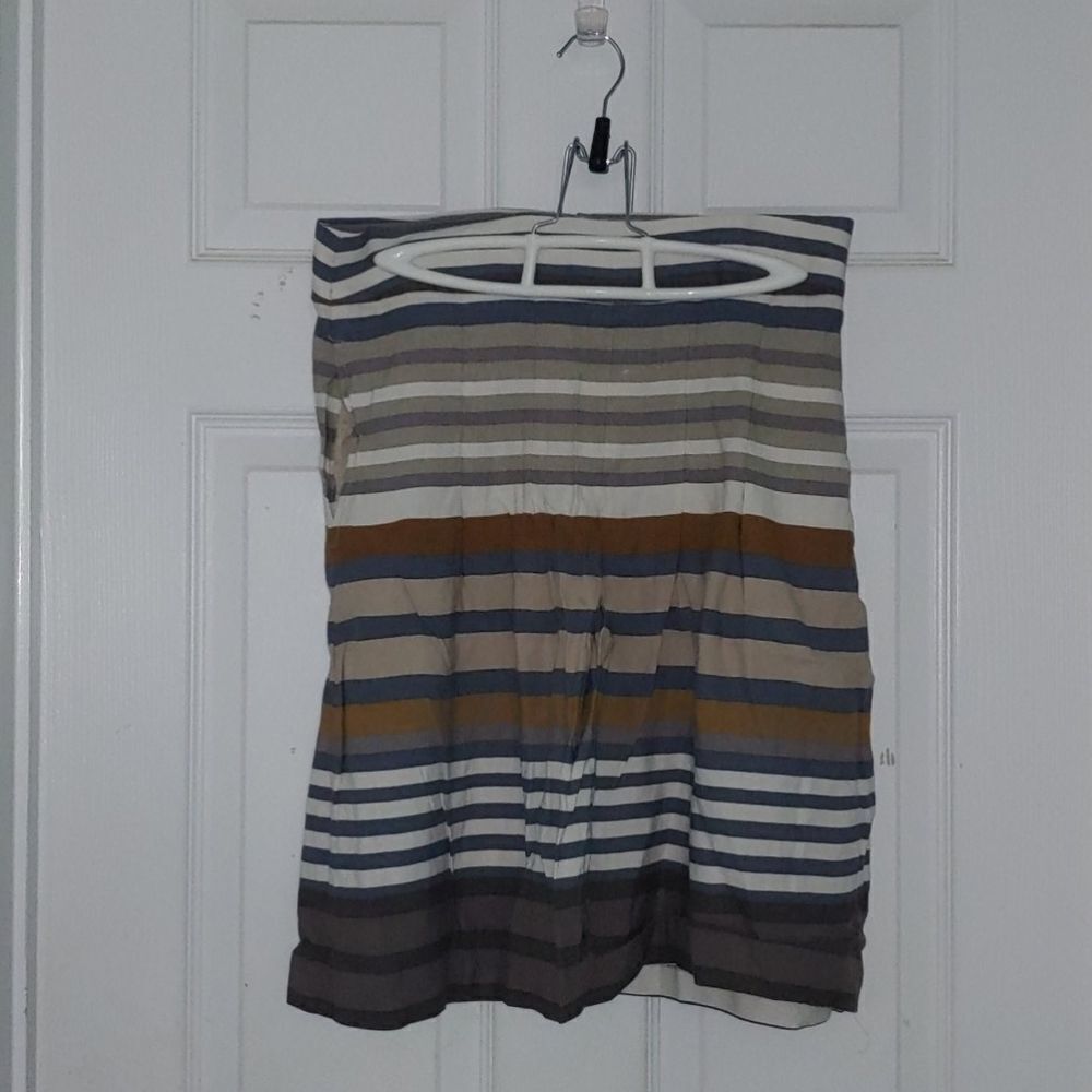 Bananaย Republicโlinen blend striped skirt Szโ8